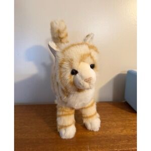 Douglas Cuddle Toys 10" Orange Striped Tabby Cat Kitten Stuffed Plush Animal